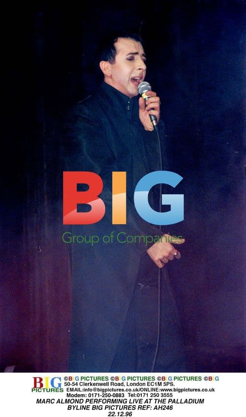 Marc Almond Performing Live at the Palladium
