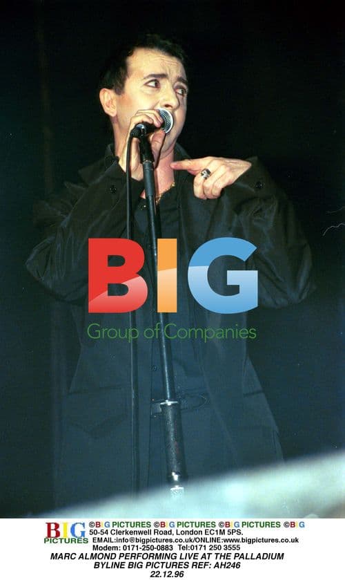 Marc Almond Performing Live at Palladium