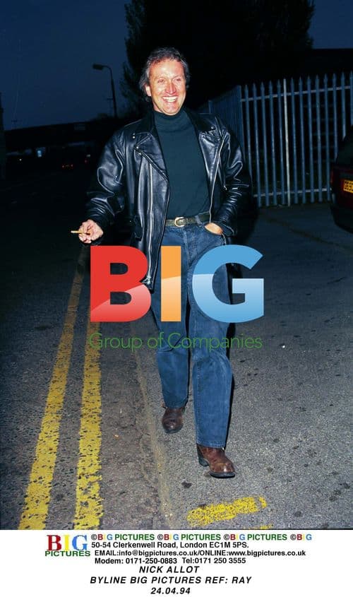 Nick Allot Wearing Leather Jacket