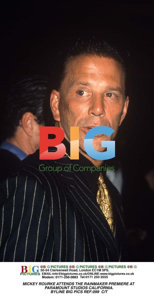 MICKEY ROURKE AT RAINMAKER PREMIERE