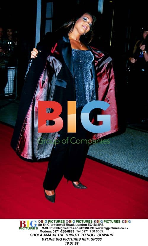 SHOLA AMA AT THE TRIBUTE TO NOEL COWARD