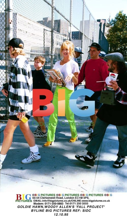 Goldie Hawn on set of Woody Allen's 'Fall' film