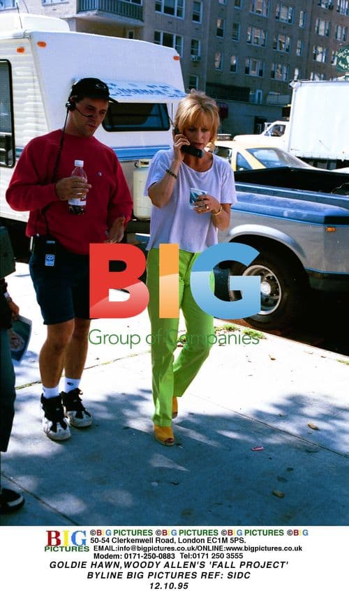 Goldie Hawn on 'Fall Project' set with Woody Allen