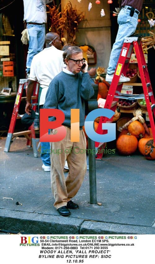 Woody Allen on set of 'Fall' project