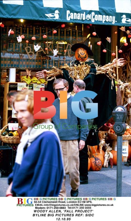 Woody Allen on set of 'Fall' project