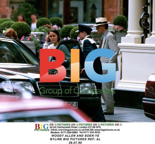 Woody Allen and Soen-Ye Entering Mercedes