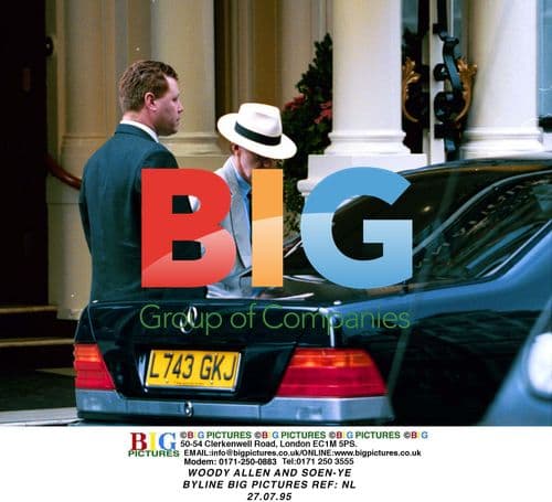 Woody Allen and Soen-Ye Entering Mercedes