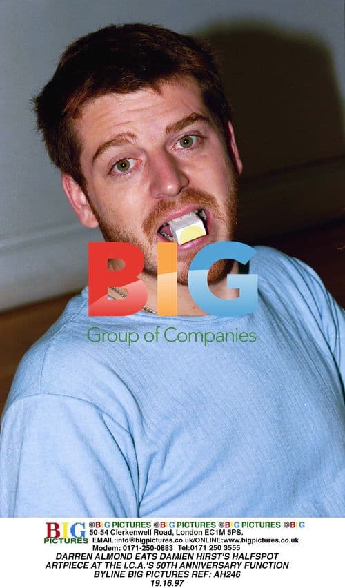 Darren Almond Eats Damien Hirst's Halfspot Artwork