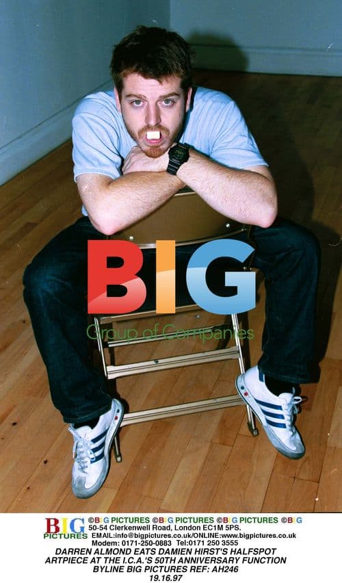 Darren Almond Eats Damien Hirst's Halfspot Artwork