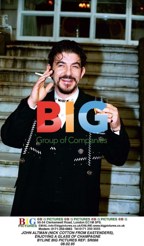 John Altman Enjoying Champagne