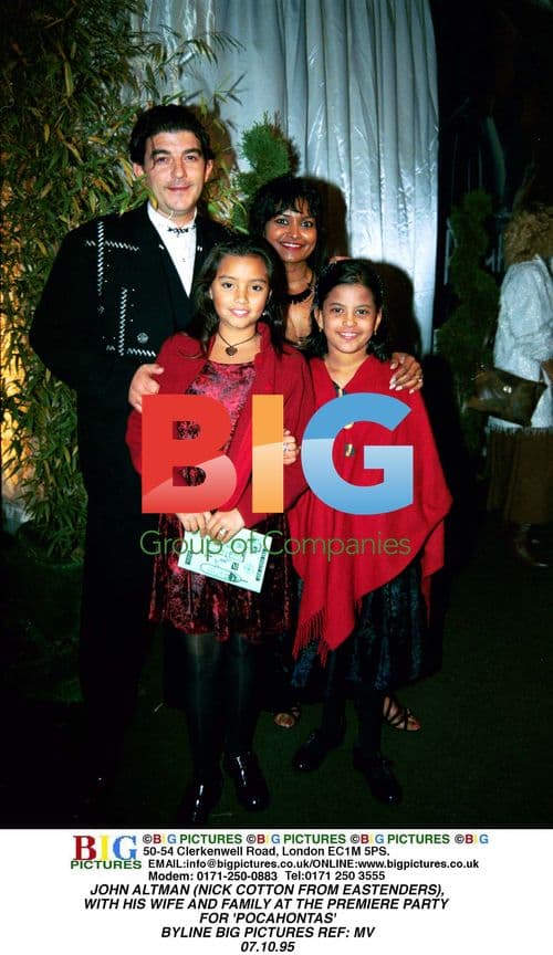 John Altman and Family at 'Pocahontas' Premiere