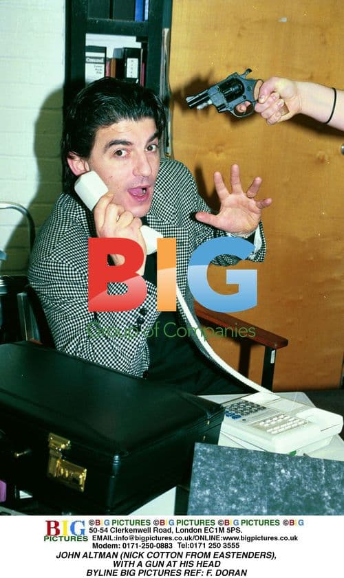 John Altman with gun to head