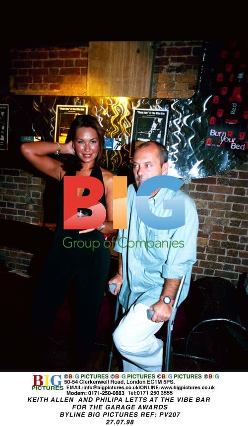 Keith Allen and Philipa Letts at Vibe Bar