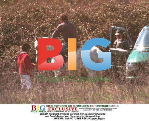 Princess Caroline, Charlotte and Ernst-August horseback ride