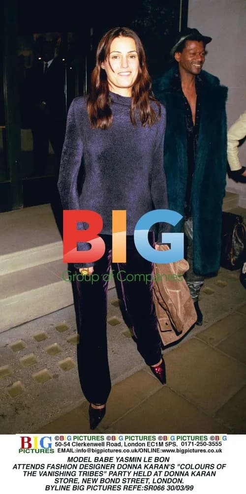 Model Yasmin Le Bon at Donna Karan Party