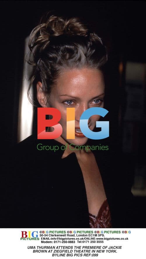 Uma Thurman at Jackie Brown Premiere