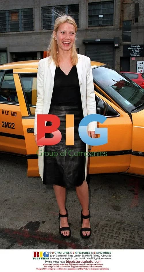 Gwyneth Paltrow Arrives at Benefit in NYC Taxi