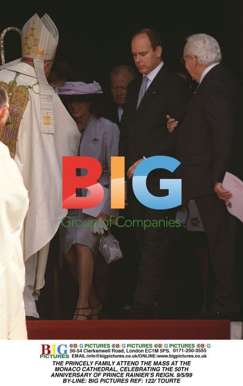 Princely Family Attend Cathedral Mass in Monaco