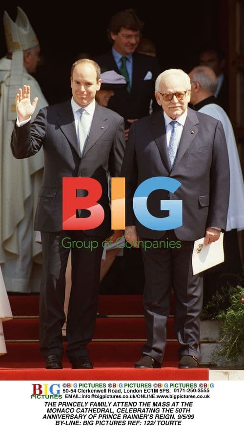 Princely Family at Monaco Cathedral Anniversary