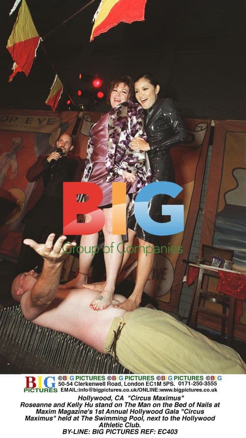 Roseanne and Kelly Hu at Maxim Gala "Circus Maximus"