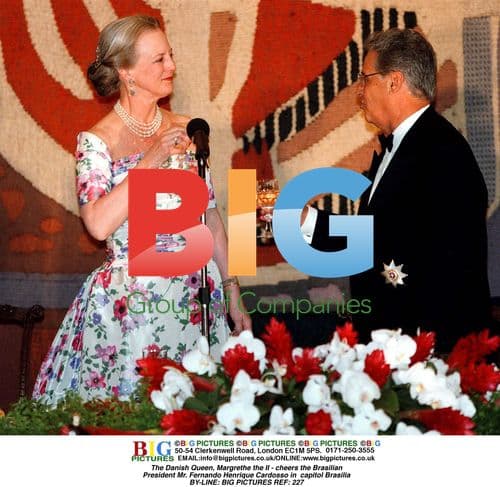Danish Queen Cheers Brazilian President