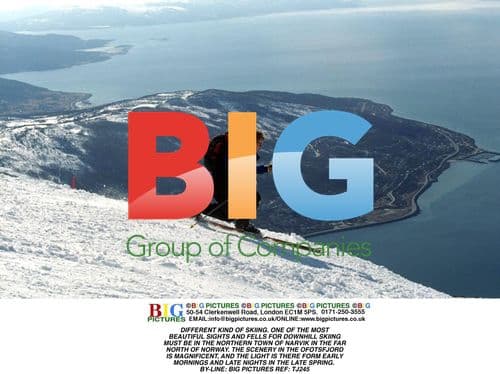 Skiing in Narvik, Norway