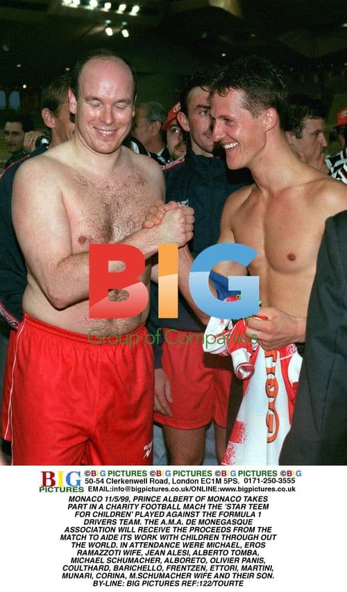 Prince Albert of Monaco Plays Charity Football Match