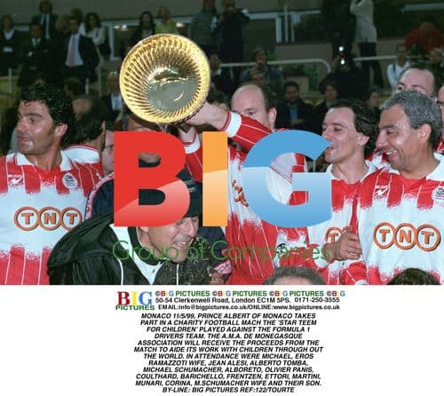 Prince Albert of Monaco Plays Charity Football Match