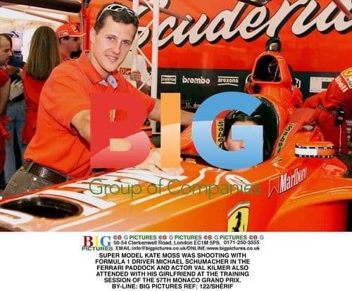 Kate Moss, Michael Schumacher, Val Kilmer at Monaco GP