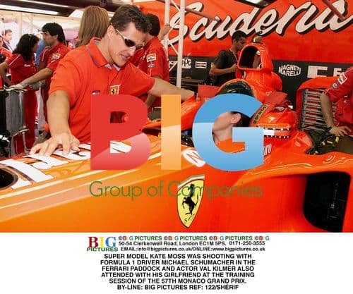 KATE MOSS, MICHAEL SCHUMACHER, VAL KILMER AT MONACO GRAND PRIX