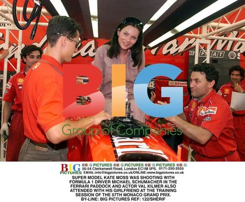 Kate Moss, Michael Schumacher, Val Kilmer at Monaco GP