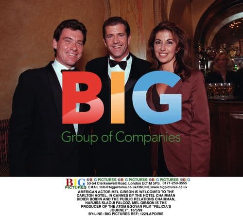 Mel Gibson Welcomed to Carlton Hotel in Cannes