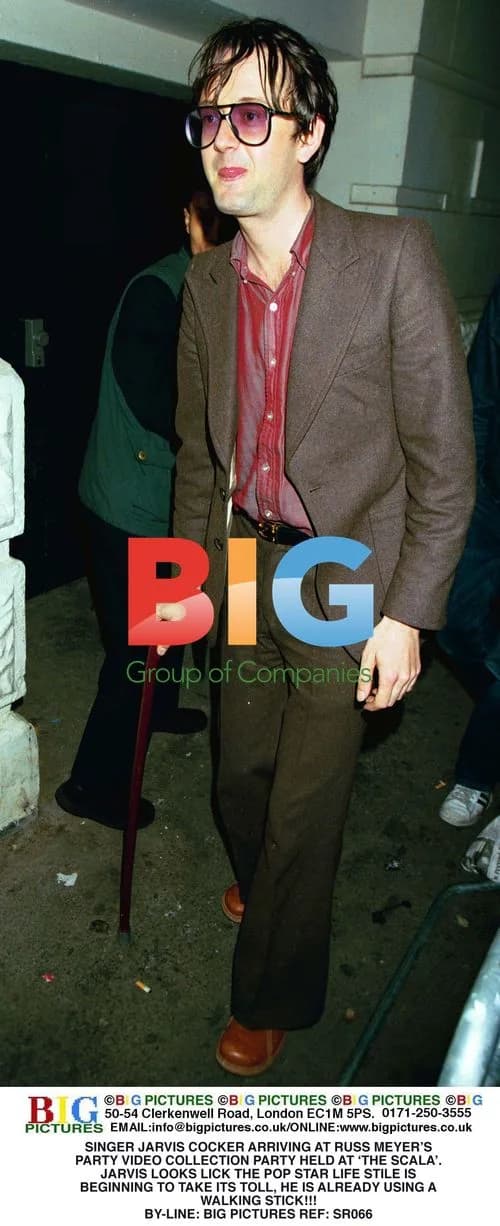 Jarvis Cocker Arrives at Russ Meyer Party