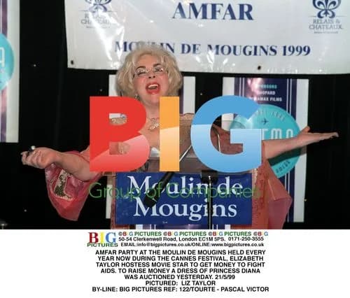 Elizabeth Taylor at AMFAR Party