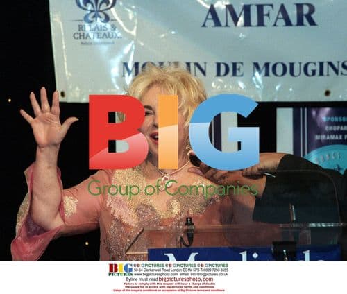 Liz Taylor at AMFAR party in Cannes