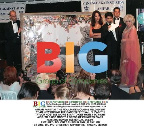 AMFAR Party at Moulin de Mougins, Cannes 1999