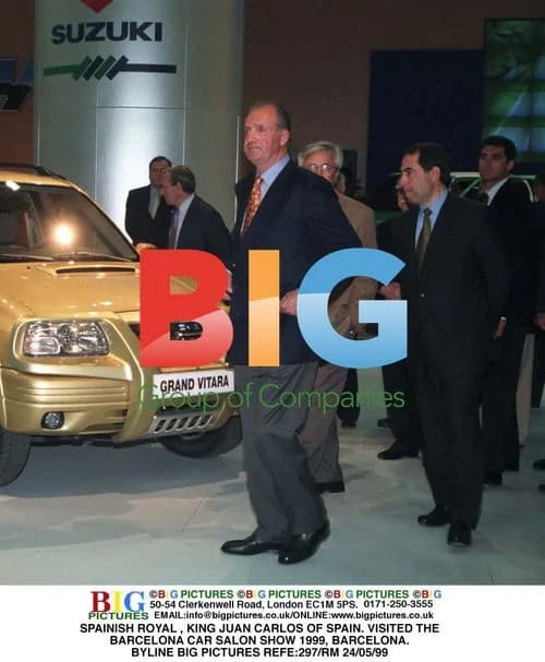 King Juan Carlos Visits Barcelona Car Salon