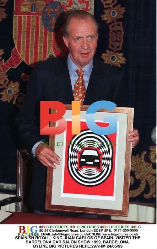 King Juan Carlos at Barcelona Car Salon 1999