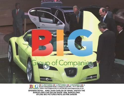 King Juan Carlos of Spain visits Barcelona Car Salon