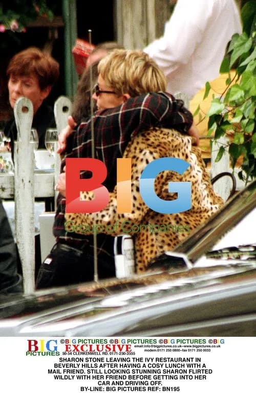 Sharon Stone Spotted at Ivy Restaurant
