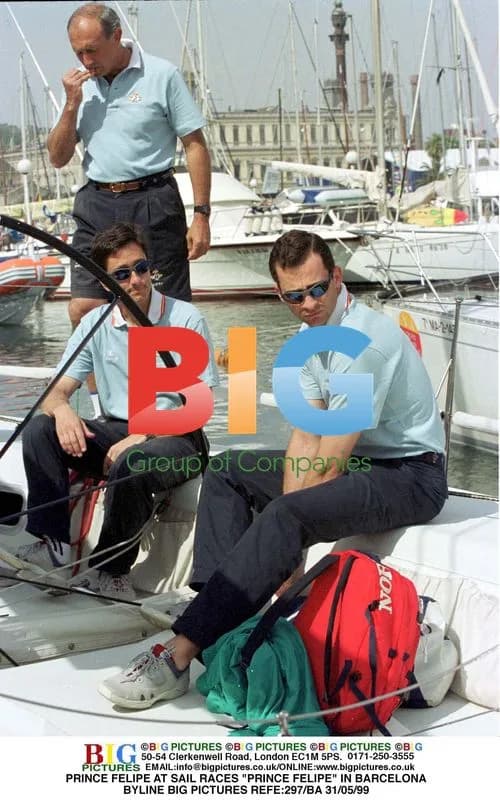 Prince Felipe at Sail Races in Barcelona