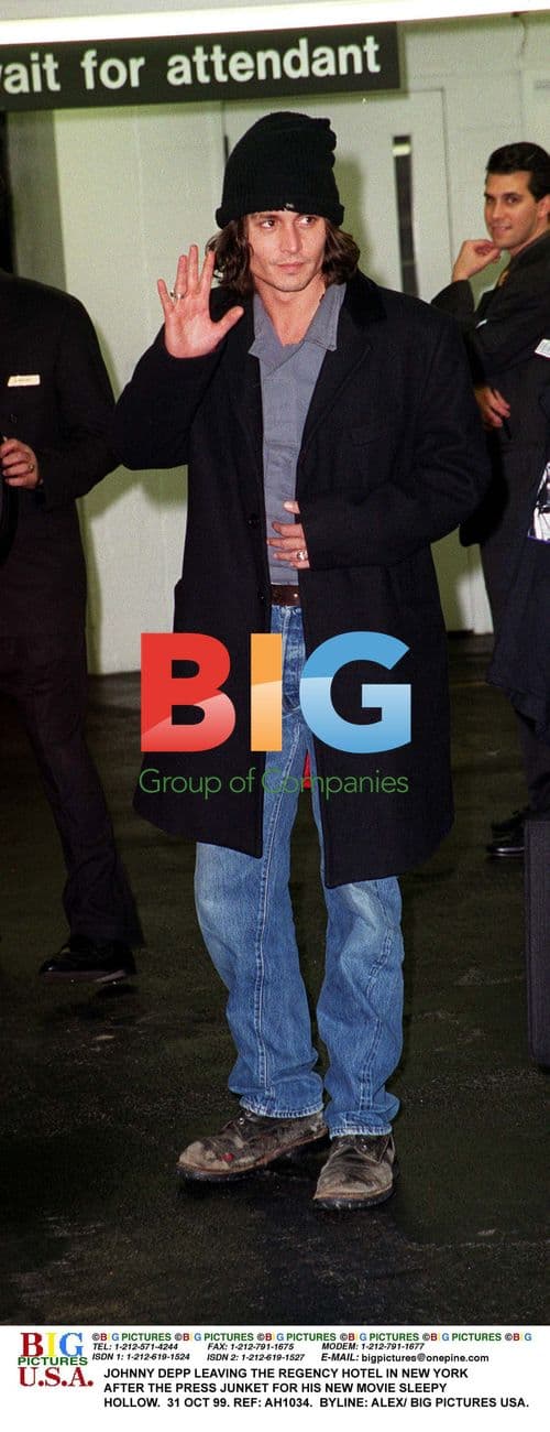 Johnny Depp leaves Regency Hotel in New York