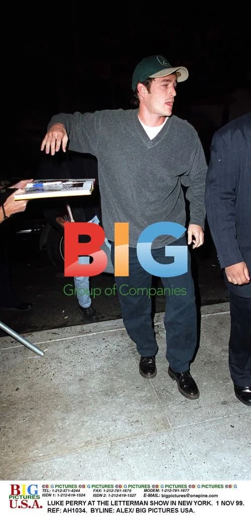 Luke Perry at the Letterman Show