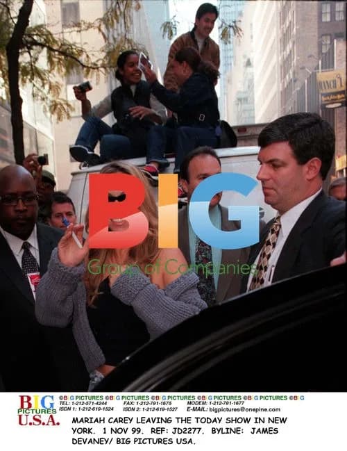 Mariah Carey Leaves Today Show in New York