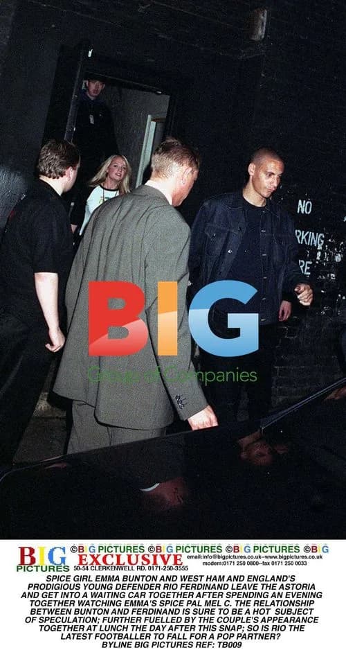 Emma Bunton and Rio Ferdinand Leave The Astoria