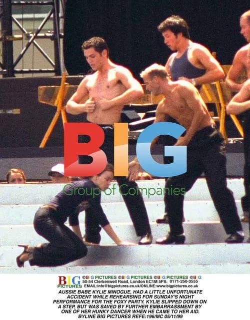 Kylie Minogue Slip Accident at Rehearsal