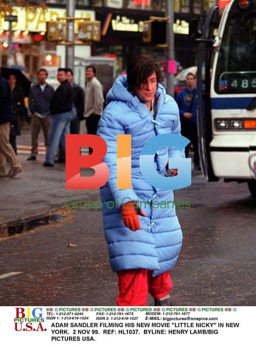 Adam Sandler on "Little Nicky" Film Set