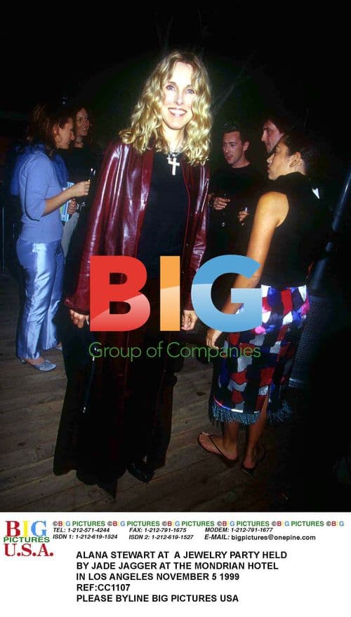 Alana Stewart at Jade Jagger Jewelry Party