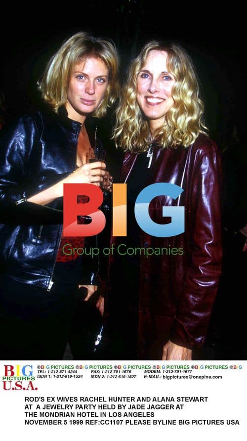 Rod's Ex-Wives at Jade Jagger Jewelry Party