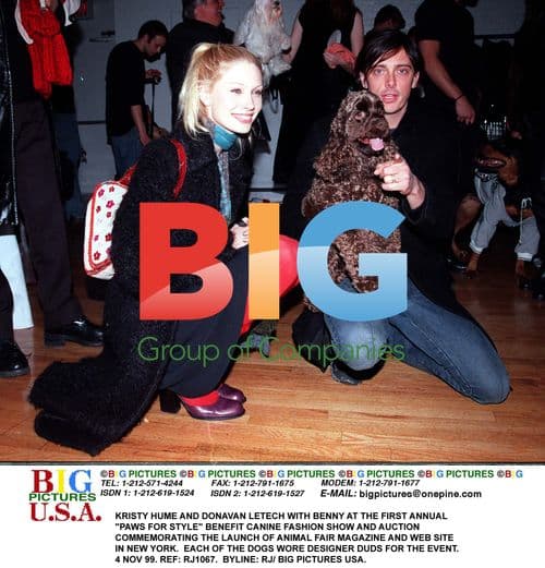 Kristy Hume and Donavan Letech at 'Paws for Style' Benefit